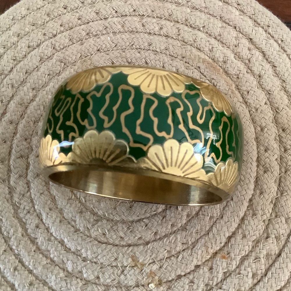 Brass bangle bracelet